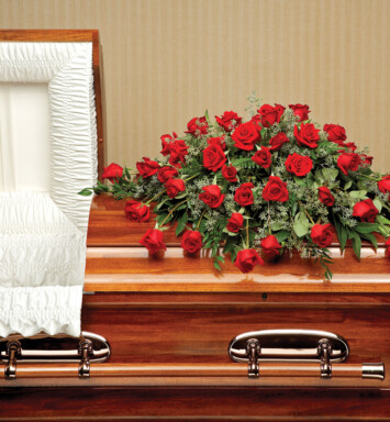 Red Rose Casket Spray