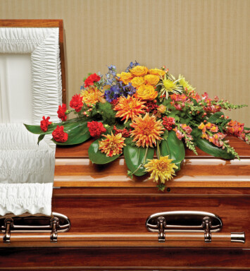Graceful Garden Casket Spray