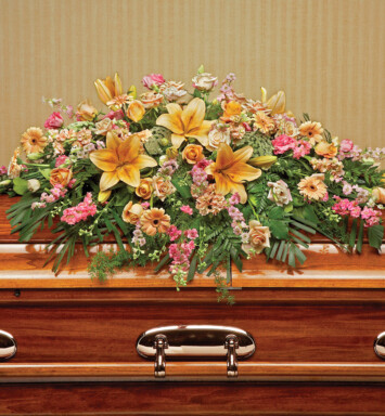 Heavenly Blooms Casket Spray