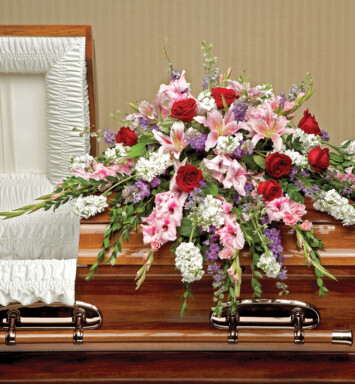 Perfect Pastoral Casket Spray